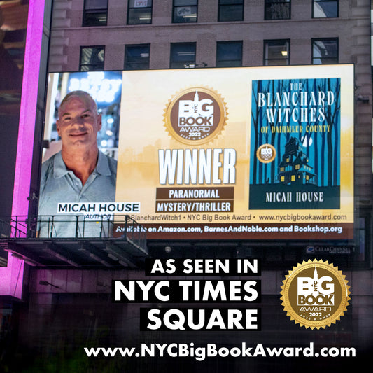 The Blanchard Witches Novels Featured in Times Square!