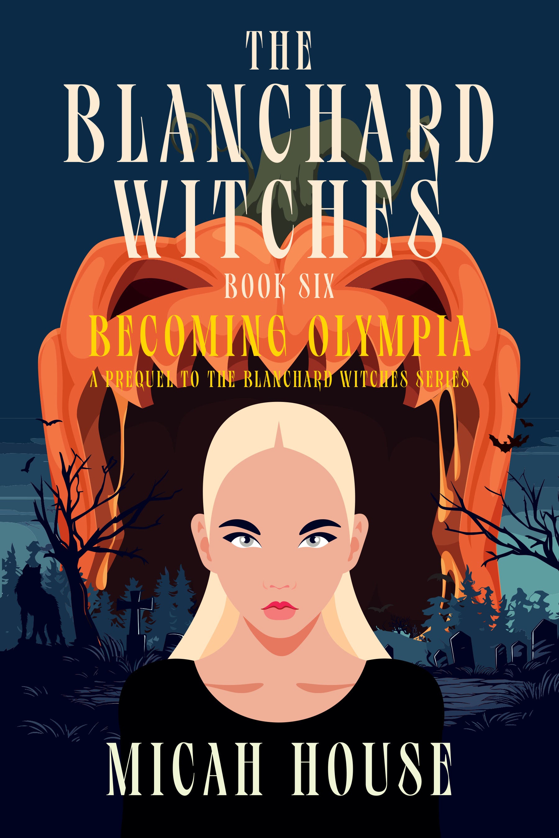 Becoming Olympia Blanchard Witches Southern Gothic fantasy paperback cover